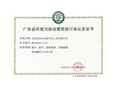 國(guó)家環(huán)境工程乙級(jí)設(shè)計(jì)資質(zhì)